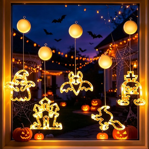 Halloween lichterkette - halloween,