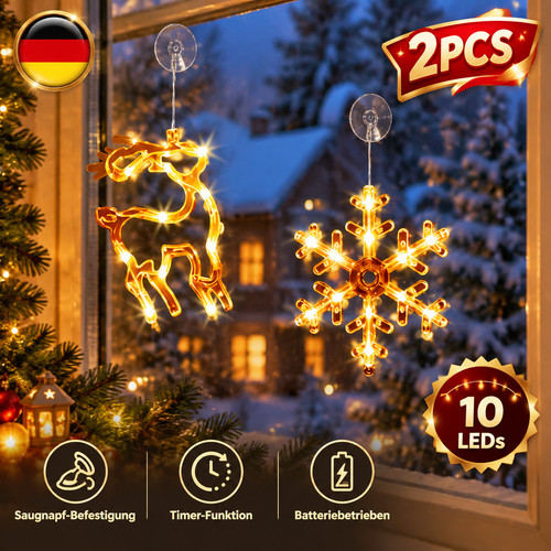 Saugnapf lichterketten leds - 10,